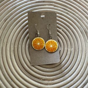 Orange Slice Earrings